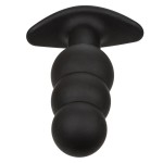 CALEXOTICS - ROCK BOTTOM PLUG ANAL COM ESFERAS 10 VIBRAÃÃES SILICONE PRETO